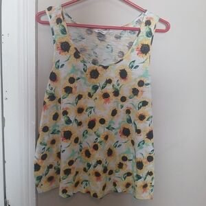 Reitmans Sunflower Print Tank Top